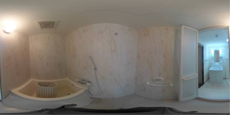 パノラマ画像バスルーム