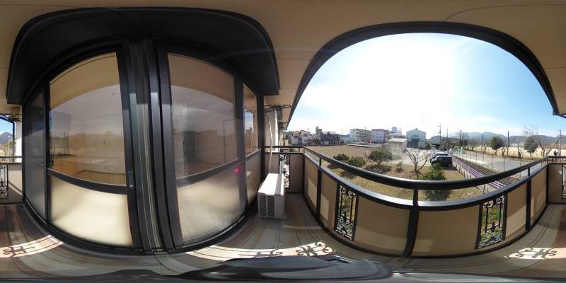 パノラマ画像バルコニー