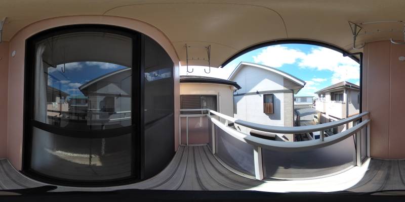 パノラマ画像バルコニー