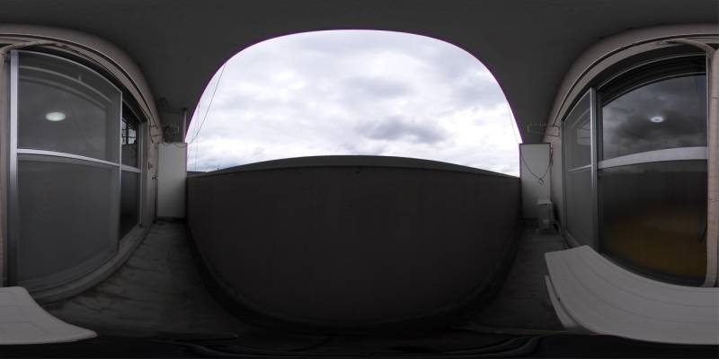 パノラマ画像バルコニー