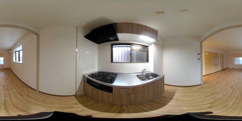 パノラマ画像キッチン