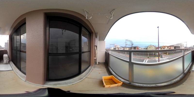 パノラマ画像バルコニー