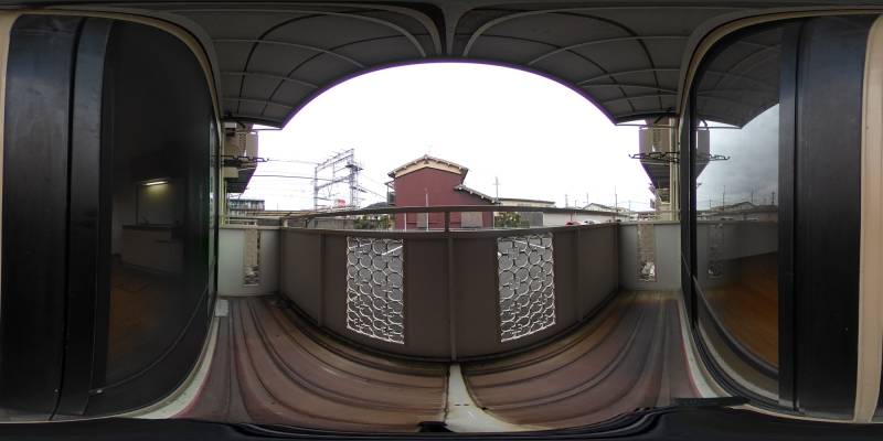 パノラマ画像バルコニー