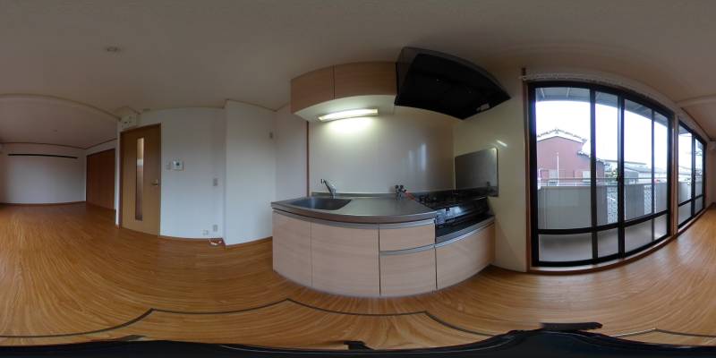 パノラマ画像キッチン