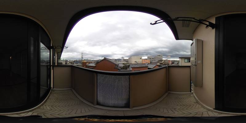 パノラマ画像バルコニー