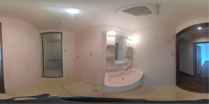 パノラマ画像洗面所