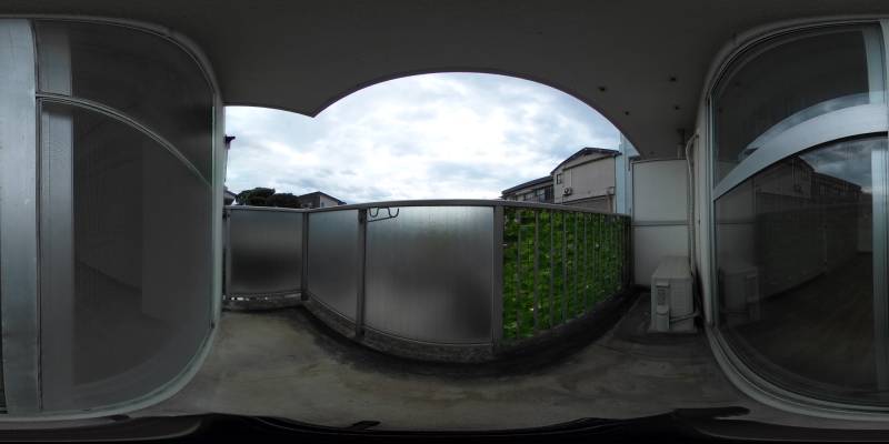 パノラマ画像バルコニー