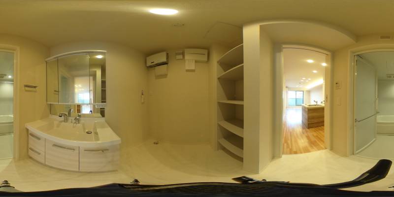 パノラマ画像洗面所