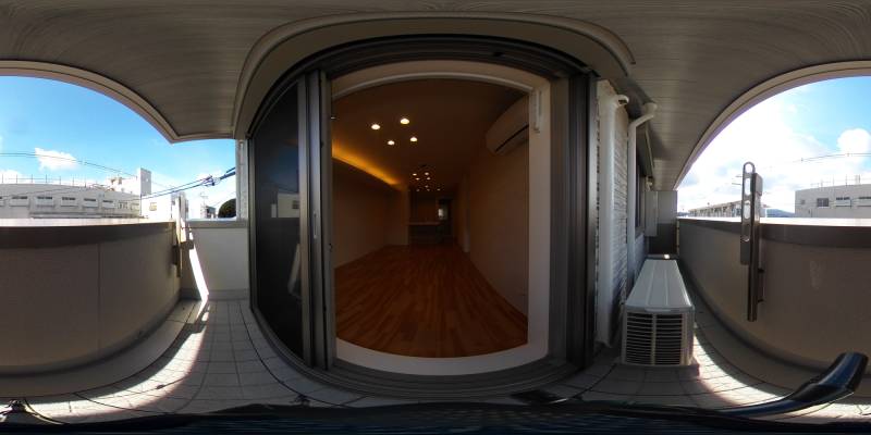 パノラマ画像バルコニー