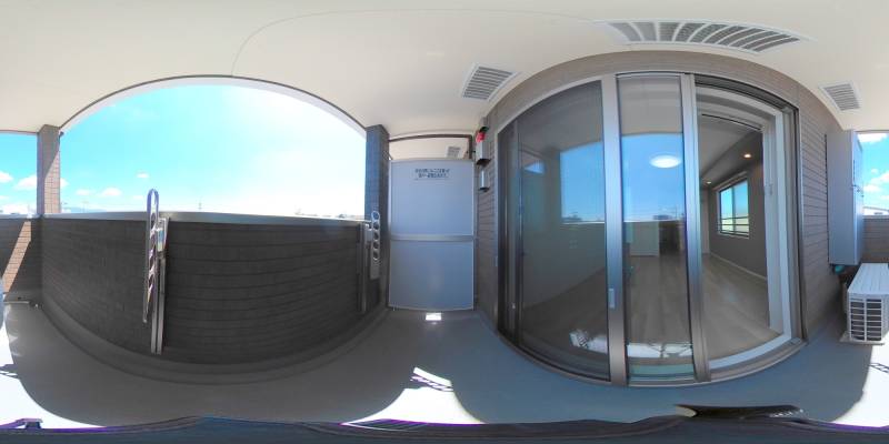 パノラマ画像バルコニー