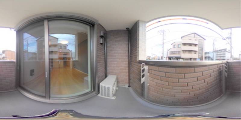 パノラマ画像バルコニー