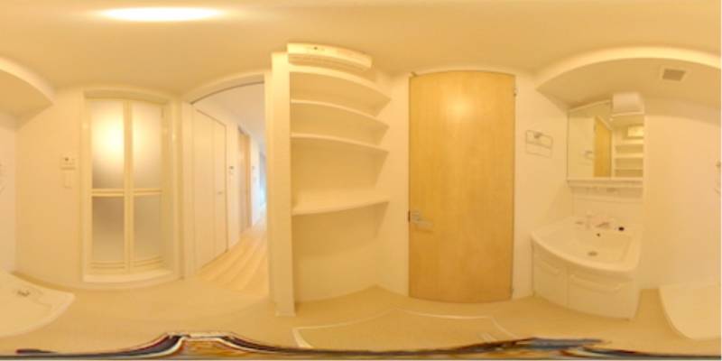 パノラマ画像洗面所