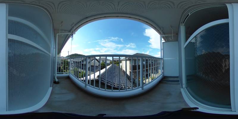 パノラマ画像バルコニー