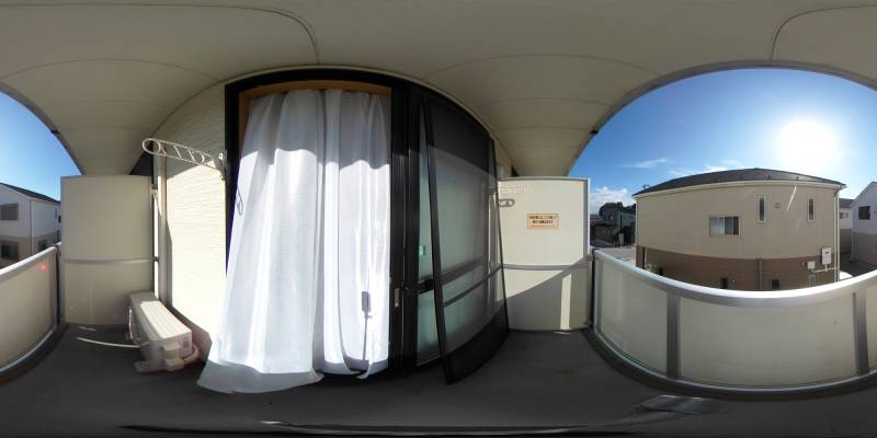 パノラマ画像バルコニー