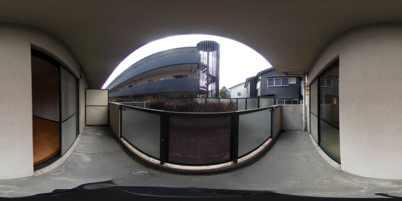 パノラマ画像バルコニー