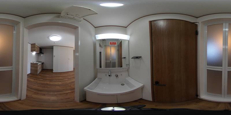 パノラマ画像洗面所