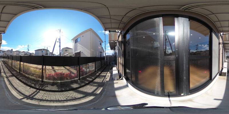 パノラマ画像庭