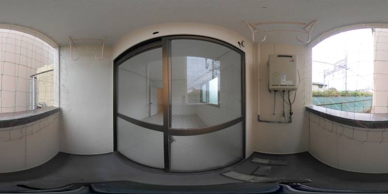 パノラマ画像バルコニー