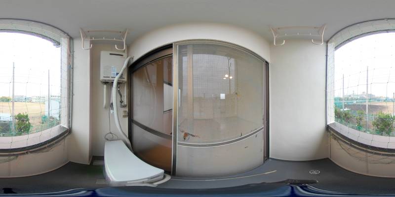 パノラマ画像バルコニー