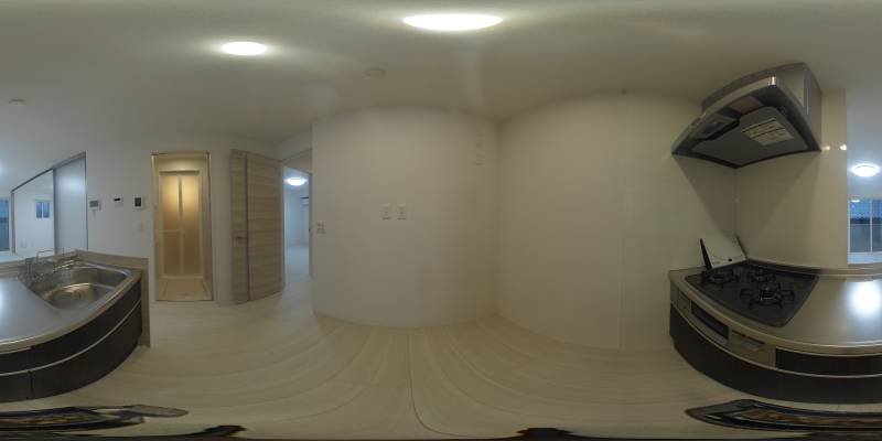 パノラマ画像キッチン