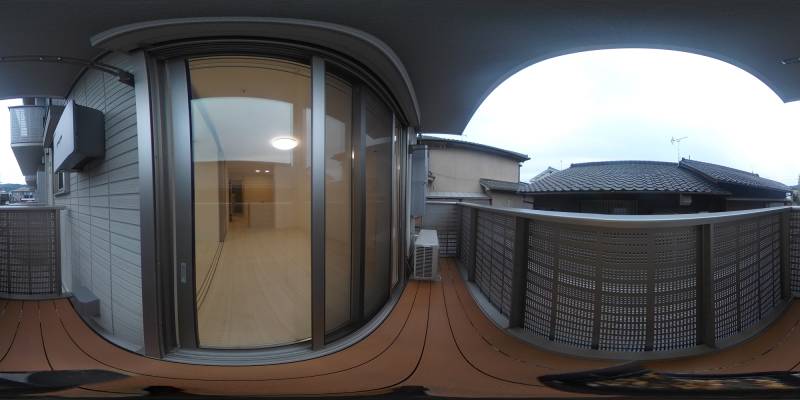 パノラマ画像バルコニー