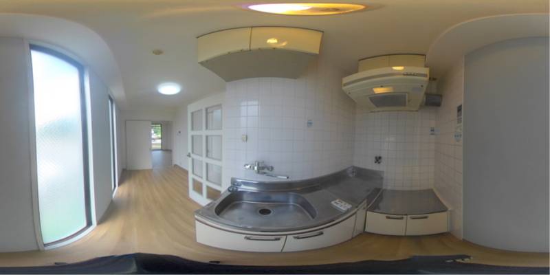 パノラマ画像キッチン