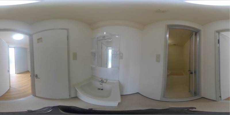 パノラマ画像洗面所