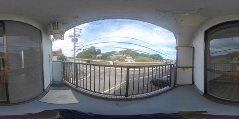 パノラマ画像バルコニー