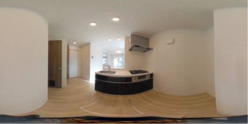 パノラマ画像キッチン