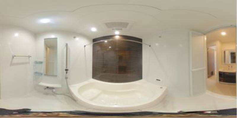 パノラマ画像バスルーム