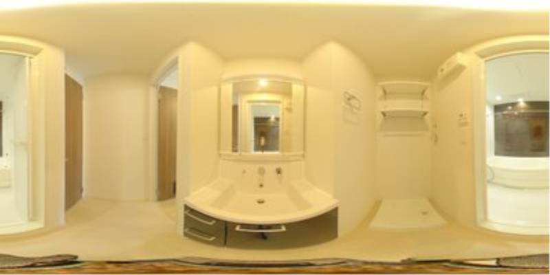 パノラマ画像洗面所