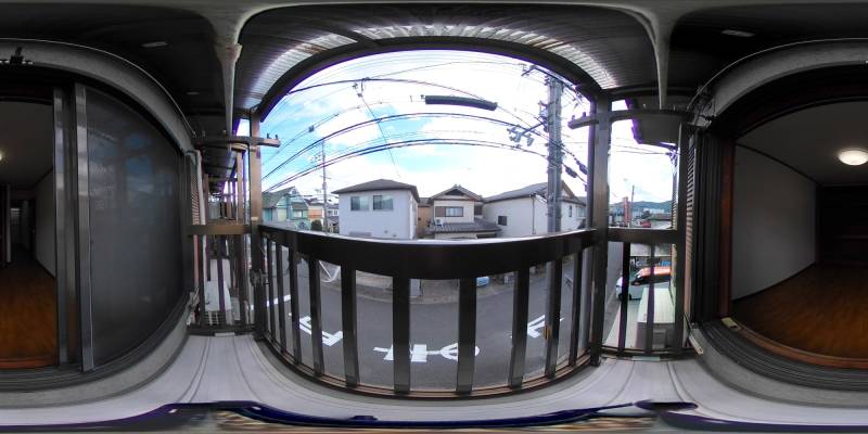 パノラマ画像バルコニー