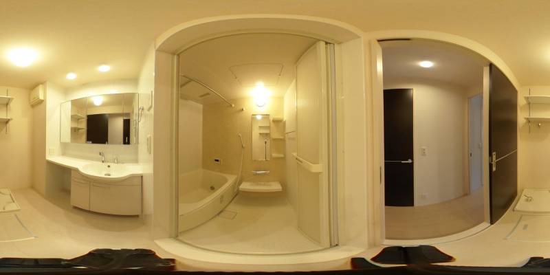 パノラマ画像バスルーム