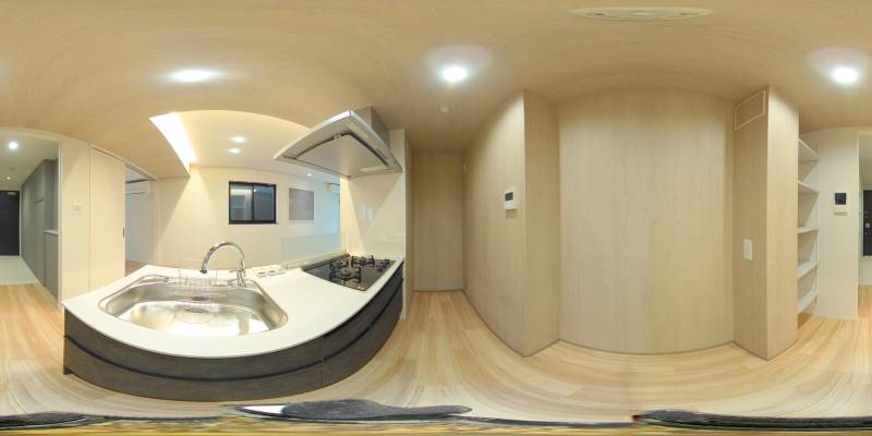 パノラマ画像キッチン