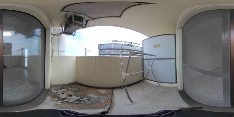 パノラマ画像バルコニー