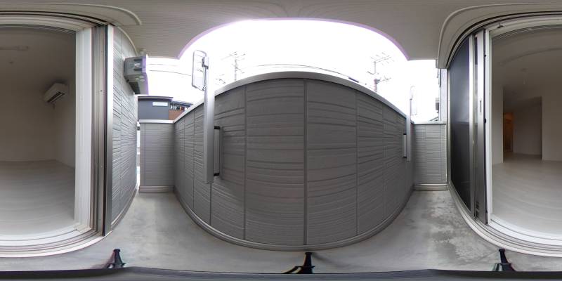パノラマ画像バルコニー