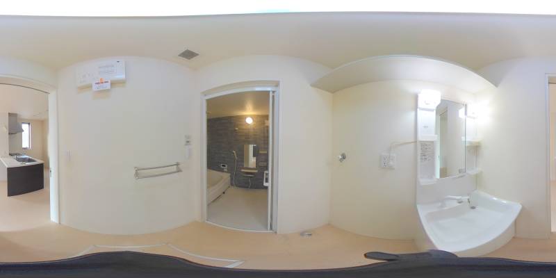 パノラマ画像洗面所