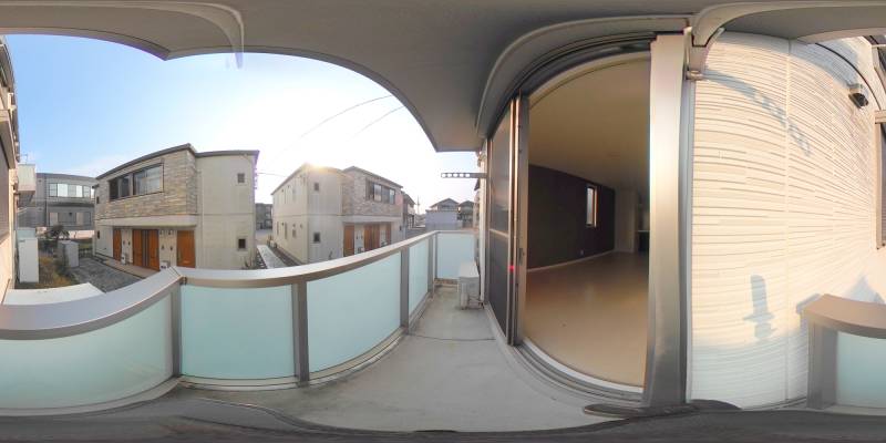 パノラマ画像バルコニー