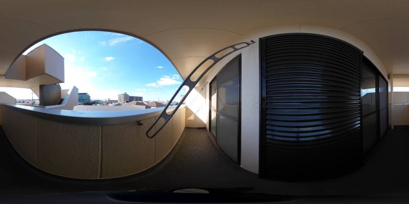 パノラマ画像バルコニー