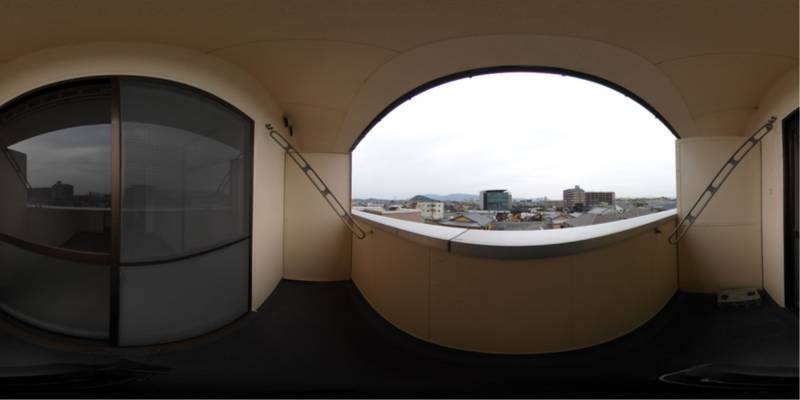 パノラマ画像バルコニー