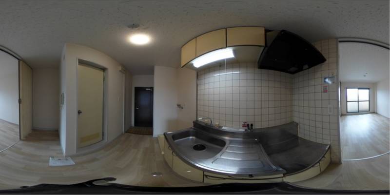 パノラマ画像キッチン