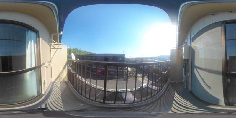 パノラマ画像バルコニー