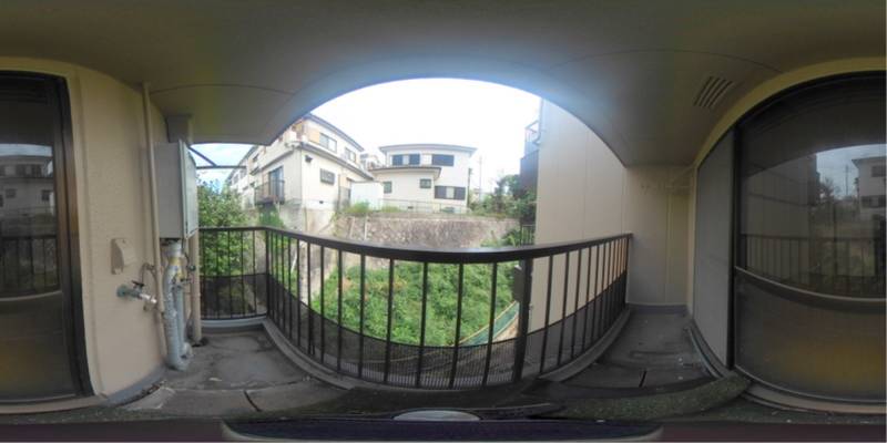 パノラマ画像バルコニー