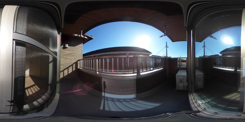 パノラマ画像バルコニー