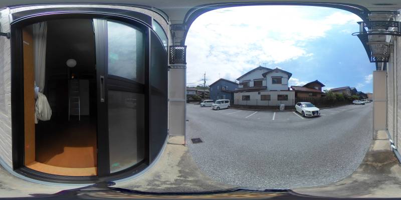 パノラマ画像バルコニー