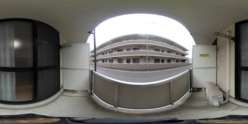 パノラマ画像バルコニー