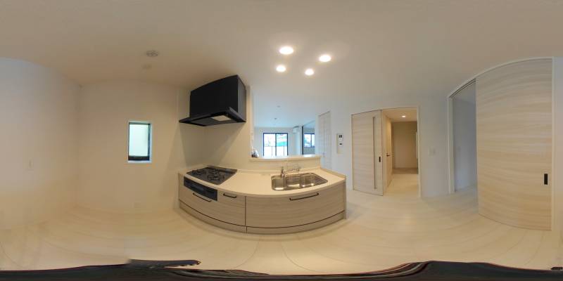 パノラマ画像キッチン