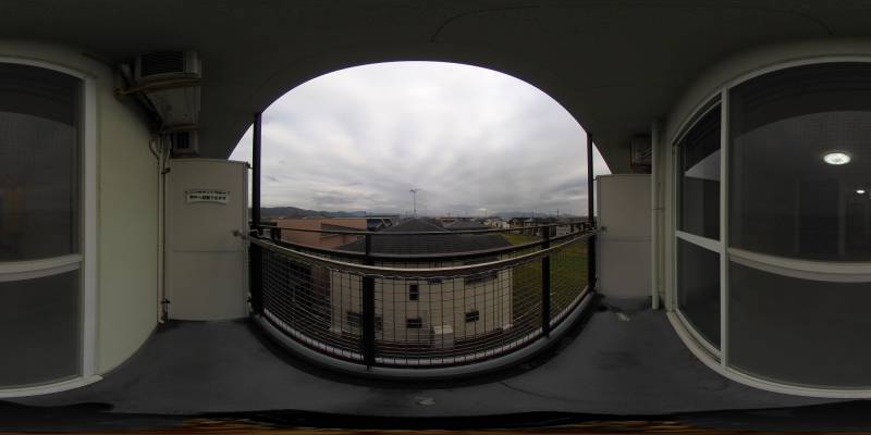 パノラマ画像バルコニー