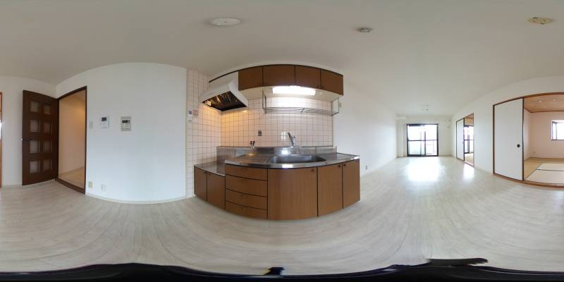 パノラマ画像キッチン