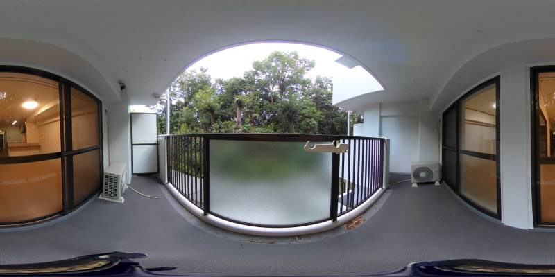 パノラマ画像バルコニー